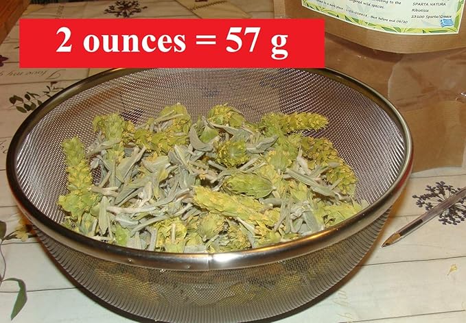 Sparta Natura Greek Mountain Tea Organic from Mount Olympus Herbal Loose Leaf Tea for Holistic Wellbeing