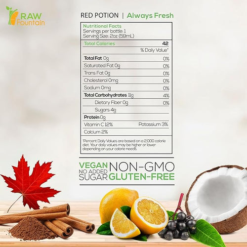 20 Immunity Shots w/Elderberry Lemon Maple Cinnamon 2fl Oz Packed w/Vitamin C Raw Cold Pressed Unpasteurized Boosts Immunity All Natural No Artificial Flavors or Preservatives