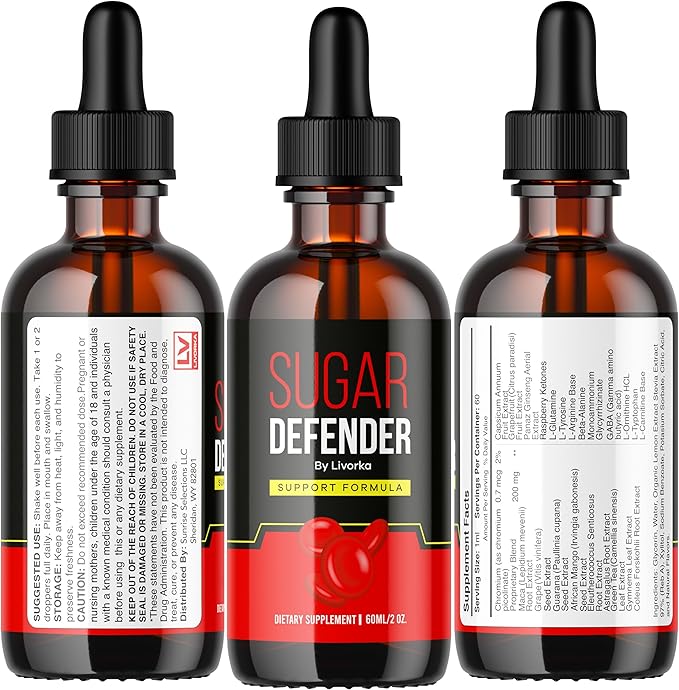 2 Pack - Sugar Defender - Sugar Defender Drops SugarDefender Sugar Defense Super Formula Sugar Defender 24 Sugar Defender Supplement Sugar Defender Liquid Defender Drop Sugar Defense Reviews