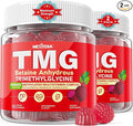 2Pack TMG Gummies 1000mg Betaine Anhydrous + Methylated Multivitamin &amp B Complex Methylated(Methylfolate B12 B6) Magnesium Taurine - Essential Trimethylglycine for Homocysteine Levels Brain En