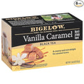 Bigelow Tea Vanilla Caramel Black Tea Caffeinated Tea with Vanilla Caramel 20 Count Box (Pack of 6) 120 Total Tea Bags
