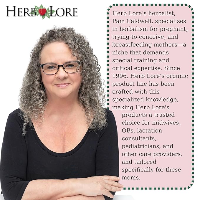 Herb Lore Pregnancy Tea Plus Tincture - Third Trimester Labor Prep Tea for Last 6 Weeks of Pregnancy with Red Raspberry Leaf &amp Partridge Berry (4 fl oz)