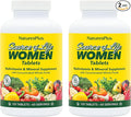 NaturesPlus Source of Life Women - 120 Tablets Pack of 2 - Multivitamin &amp Mineral Supplement - with Iron Calcium Folate &amp Lutein - Gluten Free Vegetarian - 120 Total Servings