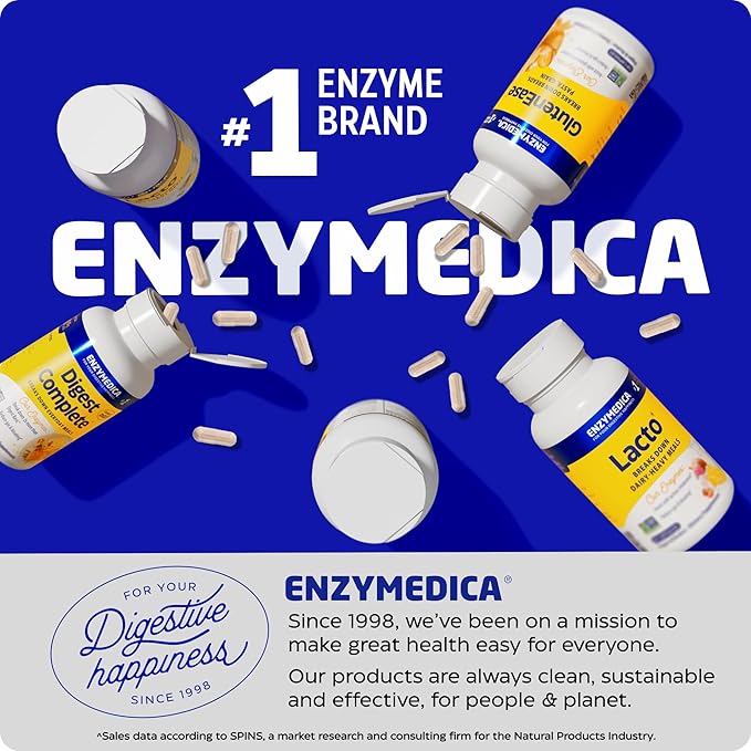 Enzymedica Berberine Supplement HCl 510mg Berberine for Overall Health and Wellness Vegan 60 Capsules