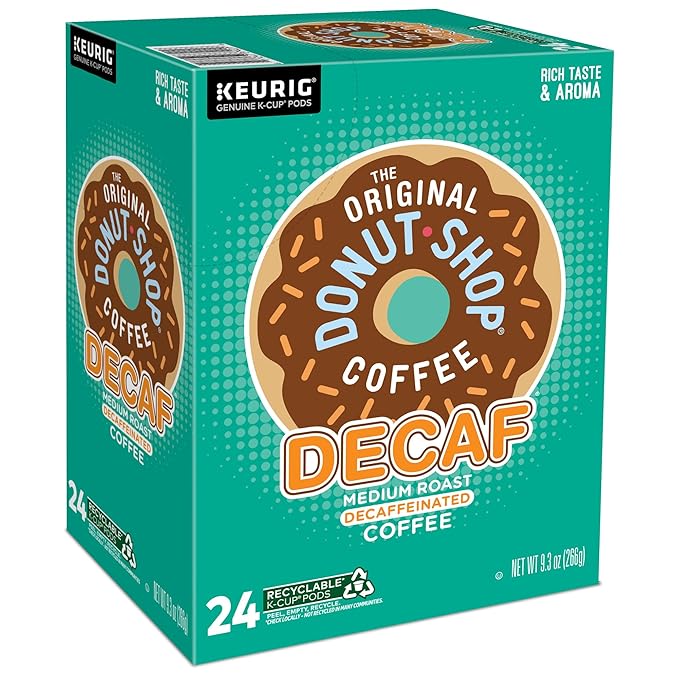 The Original Donut Shop Decaf Keurig Single-Serve K-Cup Pods Medium Roast Coffee 96 Count