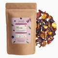 Heavenly Tea Leaves Organic Blueberry Delight Loose Leaf Herbal Tea 4 oz. (Approx. 50 Cups of Tea) - Naturally Caffeine Free Perfect Hot or Iced Fruity Flavor