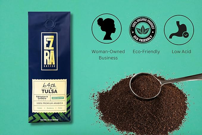 64th &amp Tulsa Medium Roast Ground Coffee - 12 ounce