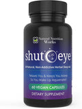 Shut-Eye- The Most Potent Natural Sleep Aid &amp Caffeine Neutralizer! All Natural Non-Addictive Herbal Complex w/Valerian Melatonin Rutaecarpine &amp 10 More