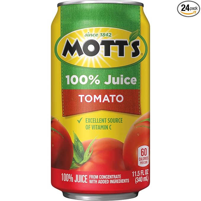 Mott's 100% Tomato Juice 11.5 Fluid Ounce Can 24 Count