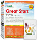 Great Start All-in-One Daily Vitamin Pack - Essential Nutrition - Vitamins C D3 K2 B-Complex Zinc Trace Minerals Super Greens &amp Marine Collagen - 30 Day Supply