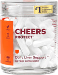 Cheers Protect | Daily Liver Supplement for Drinkers with L-Cysteine + DHM | Increase Glutathione Levels | 30 Doses | Cysteine Dihydromyricetin Milk Thistle Prickly Pear B-Vitamins Ginger
