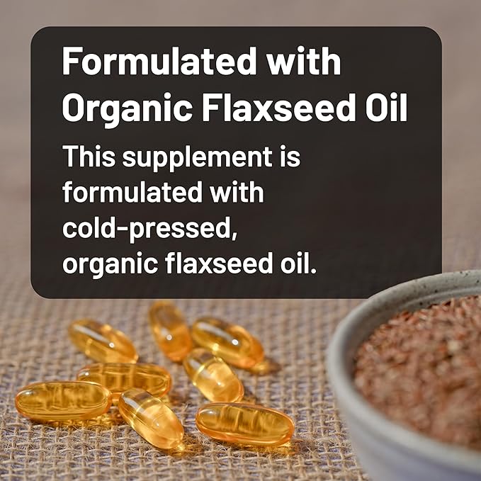 NatureWise Flaxseed Oil 3000 mg Fish Free Omega 3 with 1500 mg ALA Dietary Supplement for Immune Health Support - Organic Cold Pressed Non-GMO - 120 Softgels[40-Day Supply]