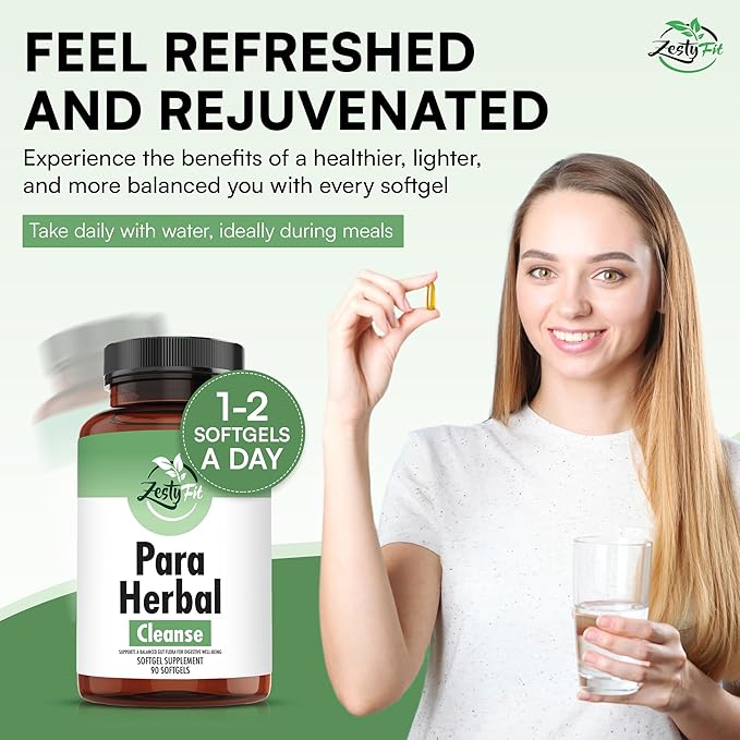 para Purge Softgels - Natural Herbal Supplement with Organic Oregano Oil Black Walnut Black Garlic Garlic Pumpkin Seed Wormwood Fennel Extract - Formulated in the USA 90 Softgels