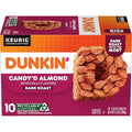 Dunkin' Candy'd Almond Dark Roast Flavored Coffee 10 Keurig K-Cup Pods