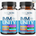 10-In-1 Immune Support Supplement: Immune Boosters for Adults &amp Kids Daily Immunity Defense with Key Immune System Vitamins Zinc Vitamin C and D Plus Elderberry Quercetin Echinacea &amp More