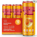 EBOOST SUPER FUEL Healthy Energy Drink - Orange Mango: 12 Healthy Energy Drinks - Focus &amp Productivity - 110 mg Caffeine + Nootropics &amp Electrolytes - No Sucralose Taurine Artificial Flavor