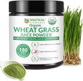 Wheat Grass Powder Organic – Premium Wheat Grass Juice Powder Organic Raw &amp Nutrient-Dense Superfood – Cold-Processed High Chlorophyll Non-GMO Gluten-Free – 6.35oz (180g) | 72 Servings