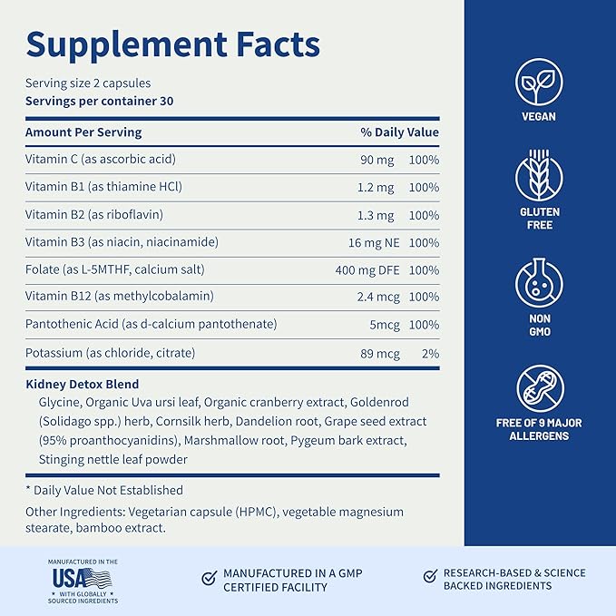 Snap Supplements Liver Health Milk Thistle Supplement + Kidney Health Cranberry Supplement Bundle 60 Vegetarian Capsules (30-Day Supply)