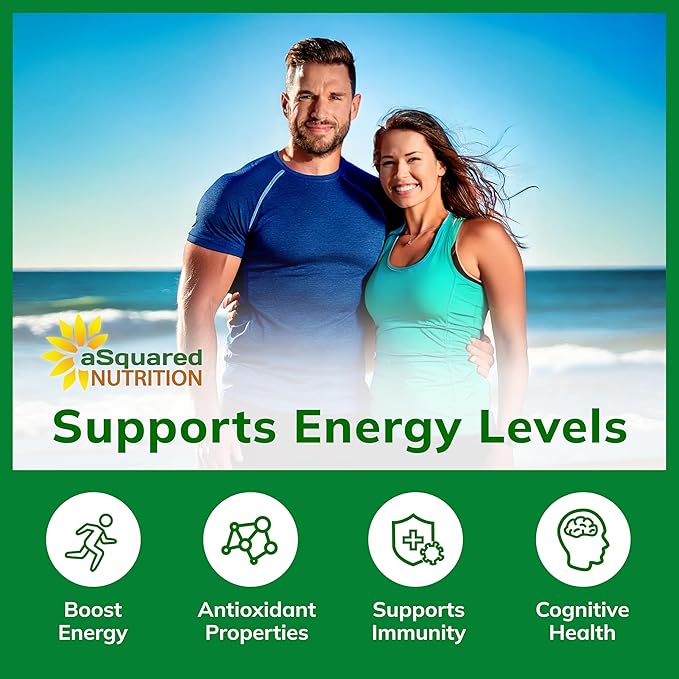 aSquared Nutrition Green Tea Extract with EGCG – 180 Capsules – 500mg per Capsule – 75% Polyphenols 45% EGCG – Antioxidant Support Heart Health Natural Detox – Low Caffeine Supplement
