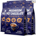 Mushroom Hot Cocoa with Magnesium Glycinate Reishi L-Theanine Ashwagandha Lemon Balm Lavender Cacao Powder Organic Hot Chocolate Supplement for Sleep Relaxation No Melatonin Vegan 3P