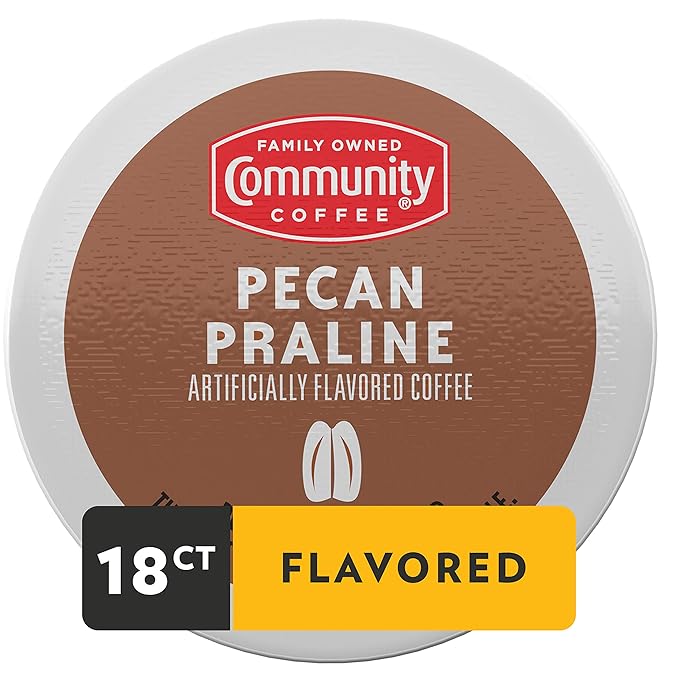 Community Coffee Pecan Praline Flavored 18 Count Kcup