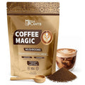 MegaPlants Mushroom Coffee Magic - Low Acid Arabica Coffee with Lion’s Mane Cordyceps Reishi Chaga &amp Turkey Tail | 2400mg Adaptogenic Mushroom Blend with L-Theanine | Smooth Energy Clarity &am