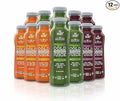 AllWellO Organic Cold Pressed Juice Drinks with Real Fruits and Vegetables Gluten Free Non-GMO Healthy Juices No Preservatives No Sugar Added (Variety Pack 12 Pack)