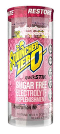 Sqwincher Zero Qwik Stik Strawberry Lemonade Sugar Free Low Calorie Low Sodium Electrolyte Powder Hydration Drink Mix .11 oz Packet (Pack of 200)