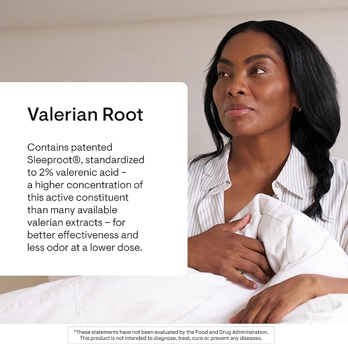 THORNE - Valerian Root - Natural Sleep Supplement - Supports Sleep Quality &amp Helps You Fall Asleep Faster* - Melatonin-Free - Third-Party Certified - Gluten Dairy &amp Soy-Free - 30 Capsules