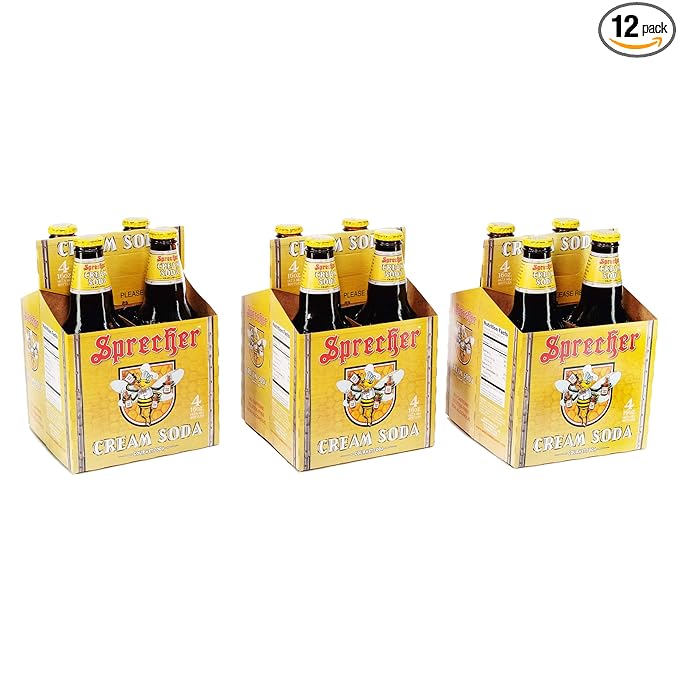 Sprecher CREAM SODA - From the Cream City of Wisconsin 16-Ounce Glass Bottle (Pack of 12)