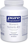 Pure Encapsulations Women's Nutrients 40+ - Multivitamin for Women Over 40 to Support Urinary Tract Health Breast Cell Health &amp Eye Integrity* - with Vitamin C E &amp A - 360 Capsules