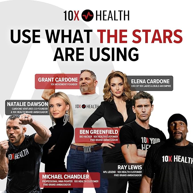10X Health Focus Rhodiola Rosea - Brain Supplements for Memory and Focus - 60 Capsules Focus Supplement Memory Supplement for Brain Health with Ginkgo Biloba Huperzine A - Ginkgo Biloba Capsules