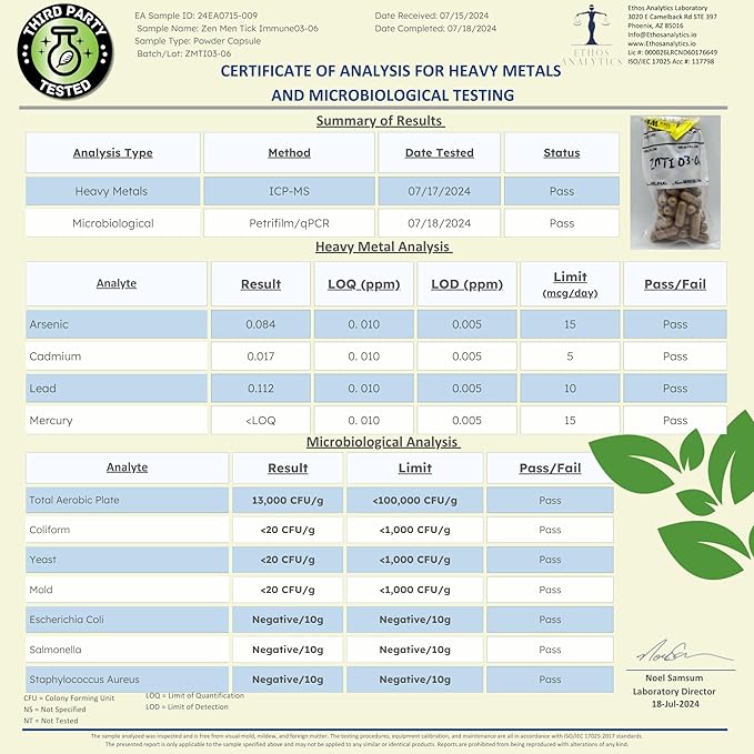 Zenmen Daily Tick Guard - Supports Your Defenses Before Outdoors Exposure - Tick Immune Support 3 Bottles