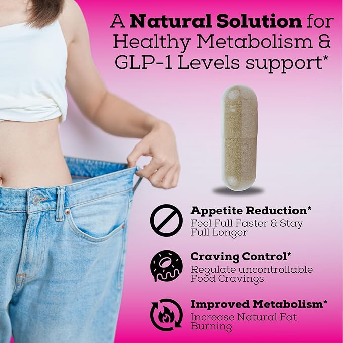 GLP-1 Supplement Support (GLP-1 Supplement Women) GLP Activate with GLP-1 Probiotic &amp Green Tea Extract (5 in 1 GLP-1 Booster) 3260mg Per Serving (1 Month Supply) For Metabolism Support
