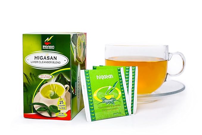 Hanan Peruvian Secrets Higasan Herbal Tea | 100% Natural Liver Cleanser | 25 Tea Bags | Naturally Aids in Cleansing the Liver and Maintaining Healthy Cholesterol Levels (6 Pack)