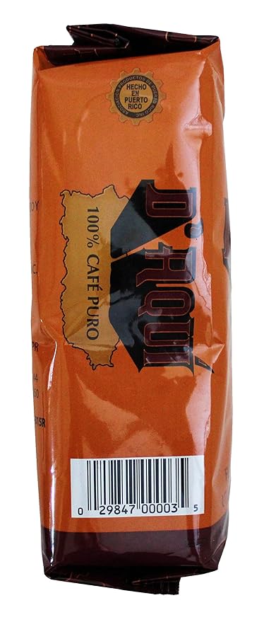 Cafe D'aqui 100% Pure Ground Coffee From Puerto Rico Mountains 14 oz. Bags (3 Pack)
