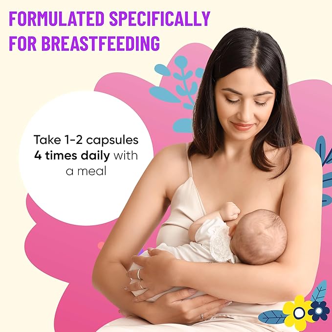 Mama's Select Organic Goat’s Rue Capsules for Breast Milk Production – Non-GMO Vegan Gluten- Free Lactation Support Supplement – Safe &amp Effective for Nursing Moms – Third-Party Tested
