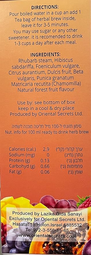 Tibetan Tea Fruit Flavour Kosher 90 Bags