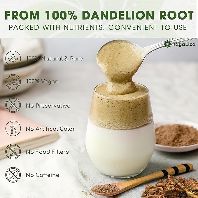Premium 25 oz Dandelion Root Powder 100% Natural and Pure from Dandelion Root No Additives No Gluten No Sugar Vegan