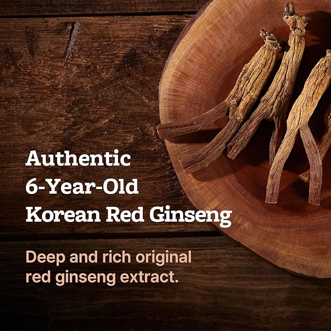 KWANGDONG Premium Korean Red Ginseng Extract - 6-Year Grown High Ginsenoside Concentration for Immune Support Fatigue Relief and Energy Boost - 30 Convenient Daily Packs