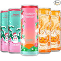 Alanni Sugar Free Energy Drink Variety Pack – Clean Energy Zero Calories 12 Fl Oz Cans - Strawberry Sunrise Winter wonderland Pumkin Cream (Pack of 5)