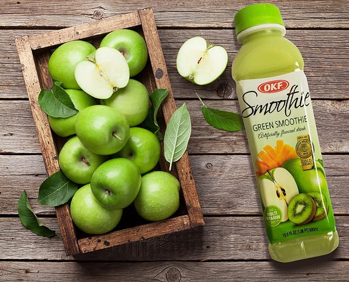 OKF Smoothie Multi Vitamin Premium New Drink 16.9 Fluid Ounce (Green Smoothie 6 Pack)