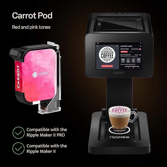 Ripples Pods - Natural Extracts for Ripple Maker Machine | Plant-Based No Artificial Colors No Preservatives (Red Pod)