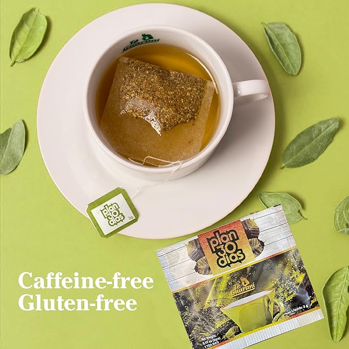Te Guarani Plan 30 Días – Caffeine-Free Herbal Tea with Senna &amp Boldo | 30-Day Herbal Infusion Routine for Wellness &amp Comfort | Natural Morning &amp Night Blends | 60 Tea Bag - 2 Packs