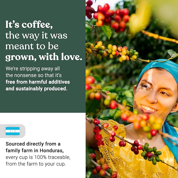 Love Grown Plastic-Free Coffee Pods 100% Arabica Single-Serve Cups Compostable Non-GMO - Compatible with Keurig Coffee Pods Machines and K-Cup Brewers Mocha Flavor Box of 15