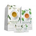 ANDREW LESSMAN Tea - Variety Pack - Jasmine Infused Green Tea + Peppermint Tea 30 Sachets Each - Certified Organic. Refreshing Soothing. Ultra-Mild Flavor. Rich in Healthy EGCG. No Bitter Aftertaste