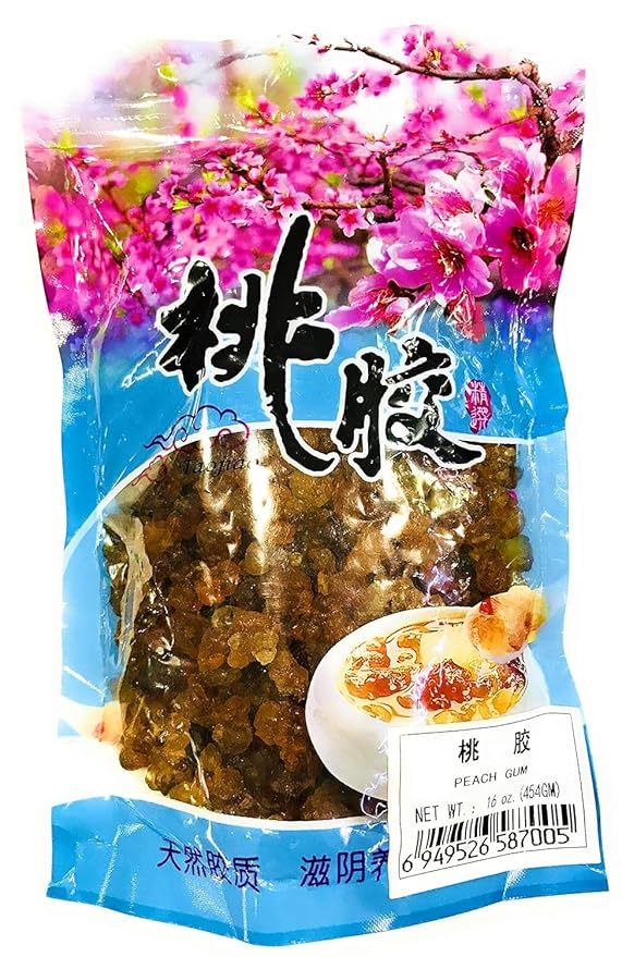 Wild Natural Tao Jiao Peach Resin Gum 桃胶 1 LB