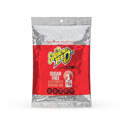 Sqwincher Zero Sugar Hydration Bundle - Qwik Stiks (Pack of 50) + Sqweeze Freezer Pops (50 Total)