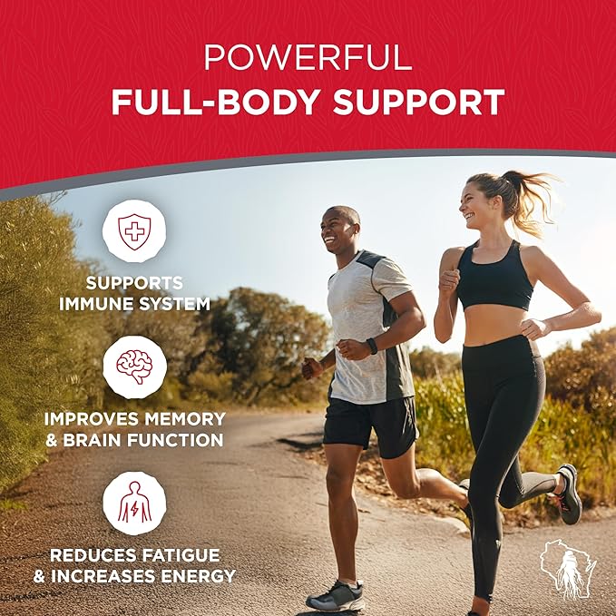 Red Panax Ginseng Powder with Natural Ginsenosides (16 oz)- Supports Healthy Energy Vitality Mood and More Korean Panax Ginseng Root Powder for Smoothies Coffee or Drinks (2 Packs)