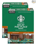 Starbucks Decaf Pike Place Roast K Cups 24 Count (Pack of 2)